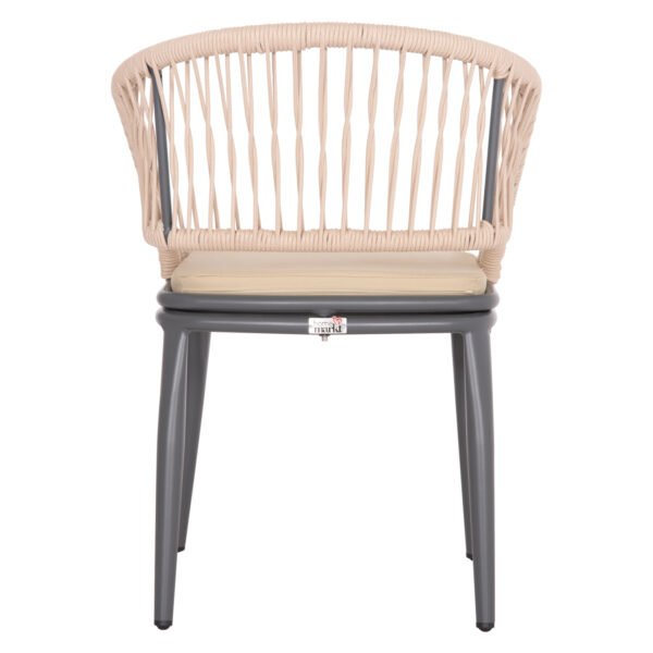 ΠΟΛΥΘΡΟΝΑ ΑΛΟΥΜΙΝΙΟΥ MAGNET HM6287.01 ΣΚΟΥΡΟ ΓΚΡΙ ΜΕ ΚΡΕΜ P.E.ΣΧΟΙΝΙ 59x61x81.5Υεκ - Image 6