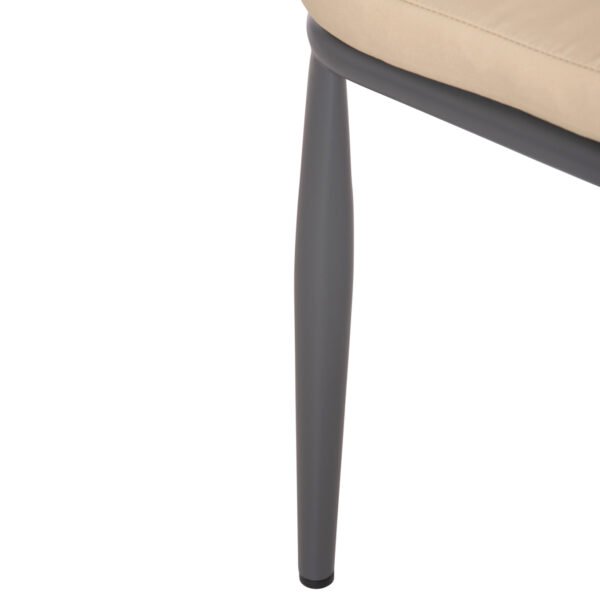 ΠΟΛΥΘΡΟΝΑ ΑΛΟΥΜΙΝΙΟΥ MAGNET HM6287.01 ΣΚΟΥΡΟ ΓΚΡΙ ΜΕ ΚΡΕΜ P.E.ΣΧΟΙΝΙ 59x61x81.5Υεκ - Image 9