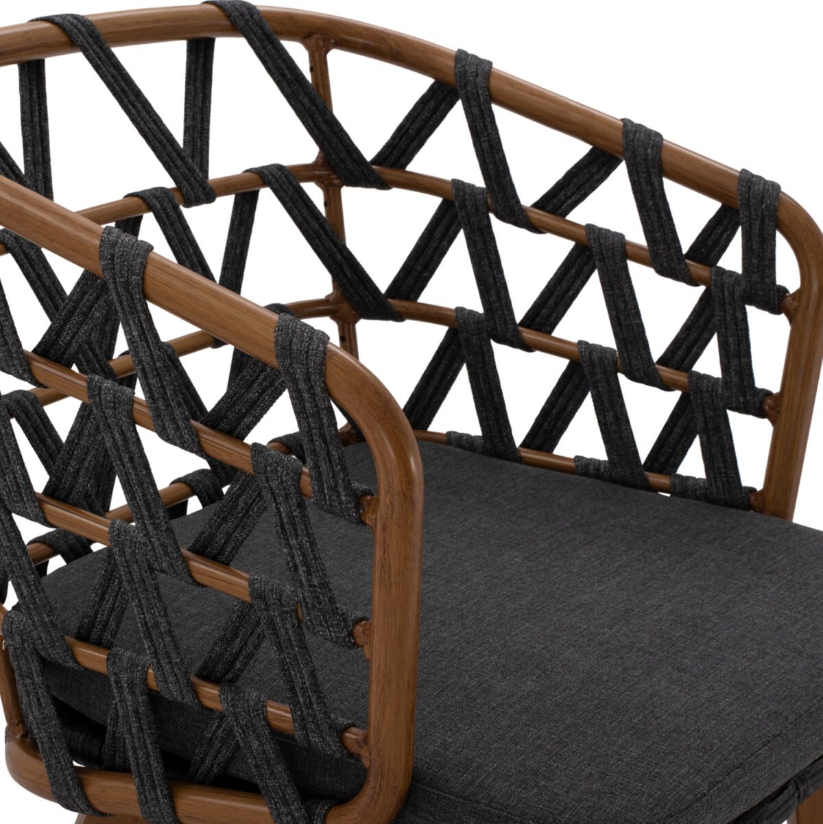 ΠΟΛΥΘΡΟΝΑ ΑΛΟΥΜΙΝΙΟΥ RICKO HM5782.11 ΚΑΦΕ ΣΚΕΛΕΤΟΣ-ΓΚΡΙ ΚΟΡΔΟΝΙ 58x59x78Υ εκ. - Image 7