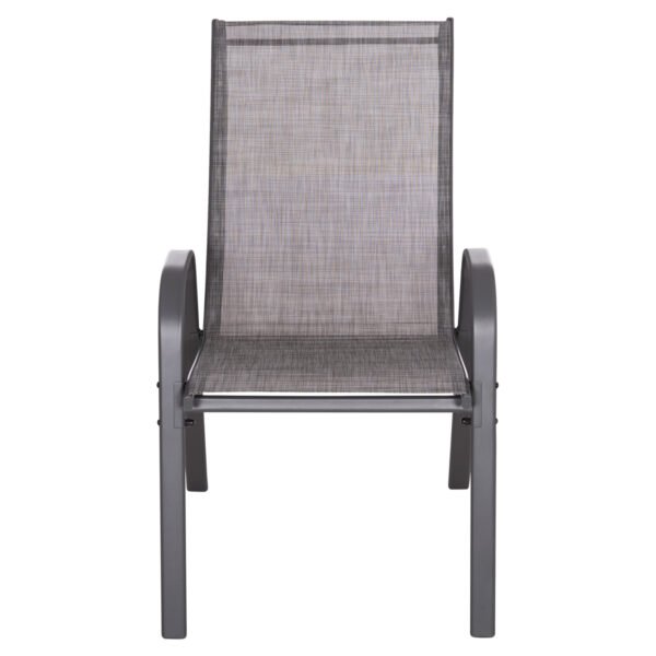 ΠΟΛΥΘΡΟΝΑ ΕΞ.ΧΩΡΟΥ LEON HM5000.41 ΜΕΤΑΛΛΙΚΗ ΓΚΡΙ K/D- ΣΕΤ 4 ΤΜΧ-55x70x91Υεκ. - Image 3