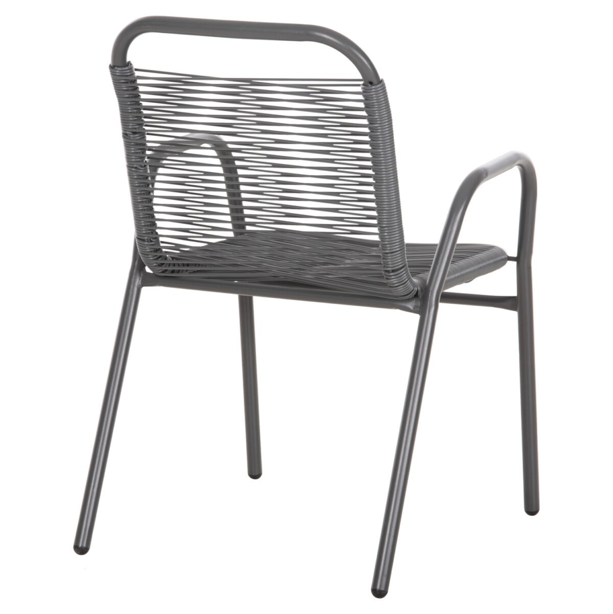 ΠΟΛΥΘΡΟΝΑ ΕΞ.ΧΩΡΟΥ AVRIL HM5968.01 ΜΕΤΑΛΛΟ ΚΑΙ ΣΥΝΘ.RATTAN ΣΕ ΓΚΡΙ 54,5x56x78Υεκ. - Image 5