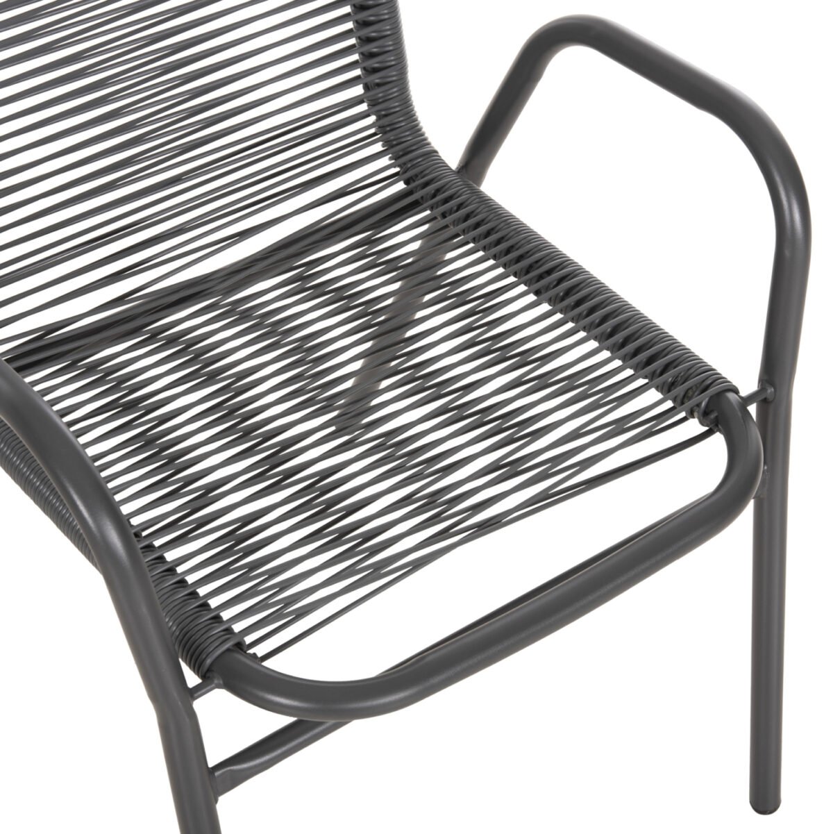 ΠΟΛΥΘΡΟΝΑ ΕΞ.ΧΩΡΟΥ AVRIL HM5968.01 ΜΕΤΑΛΛΟ ΚΑΙ ΣΥΝΘ.RATTAN ΣΕ ΓΚΡΙ 54,5x56x78Υεκ. - Image 8