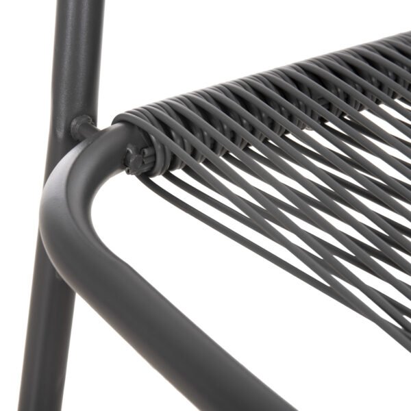 ΠΟΛΥΘΡΟΝΑ ΕΞ.ΧΩΡΟΥ AVRIL HM5968.01 ΜΕΤΑΛΛΟ ΚΑΙ ΣΥΝΘ.RATTAN ΣΕ ΓΚΡΙ 54,5x56x78Υεκ. - Image 9