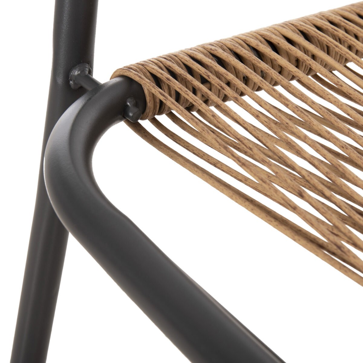 ΠΟΛΥΘΡΟΝΑ ΕΞ.ΧΩΡΟΥ AVRIL HM5968.02 ΜΕΤΑΛΛΟ ΓΚΡΙ- ΣΥΝΘ.RATTAN ΣΕ ΦΥΣΙΚΟ 54,5x56x78Υ εκ. - Image 9