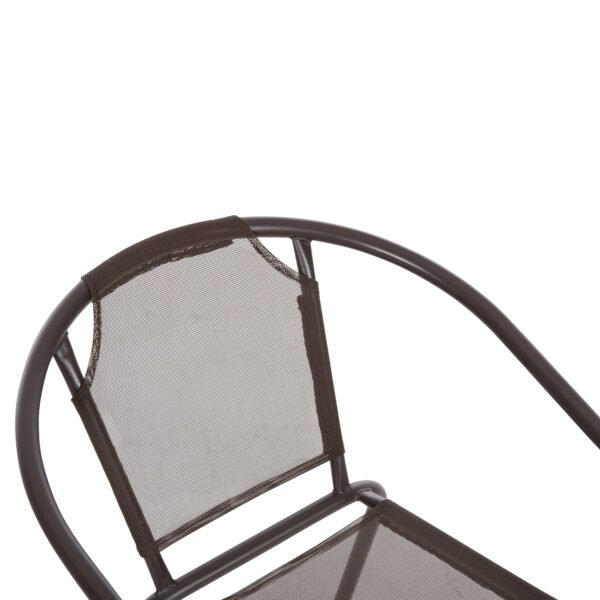 ΠΟΛΥΘΡΟΝΑ ΕΞ.ΧΩΡΟΥ LEDAN HM5977.02 ΜΕΤΑΛΛO & TEXTILENE ΚΑΦΕ 55x58x72Υεκ. - Image 7