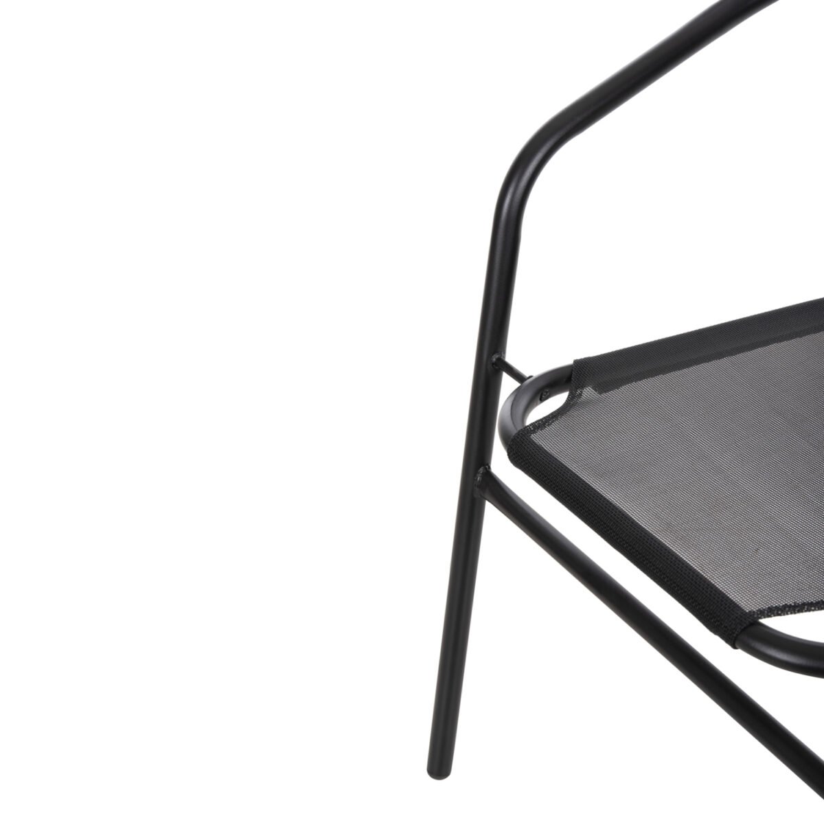 ΠΟΛΥΘΡΟΝΑ ΕΞ.ΧΩΡΟΥ LEDAN HM5977.03 ΜΕΤΑΛΛO & TEXTILENE ΜΑΥΡΟ 55x58x72Υεκ. - Image 9