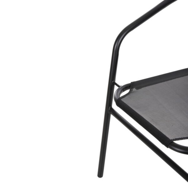 ΠΟΛΥΘΡΟΝΑ ΕΞ.ΧΩΡΟΥ LEDAN HM5977.03 ΜΕΤΑΛΛO & TEXTILENE ΜΑΥΡΟ 55x58x72Υεκ. - Image 9