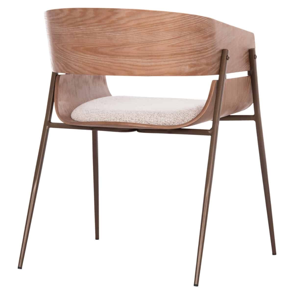 ΠΟΛΥΘΡΟΝΑ KRILL HM18254.01 PLYWOOD ΣΕ WHITEWASH--ΜΕΤΑΛΛΟ ΣΕ ΧΑΛΚΙΝΟ 55,5x55x72Υεκ. - Image 5