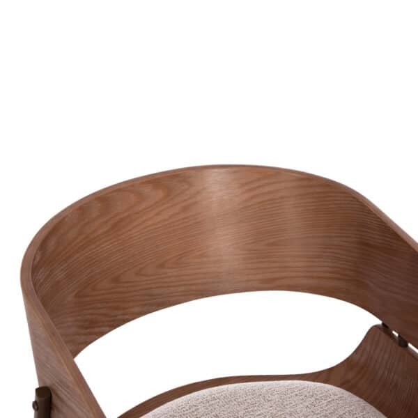 ΠΟΛΥΘΡΟΝΑ KRILL HM18254.01 PLYWOOD ΣΕ WHITEWASH--ΜΕΤΑΛΛΟ ΣΕ ΧΑΛΚΙΝΟ 55,5x55x72Υεκ. - Image 7