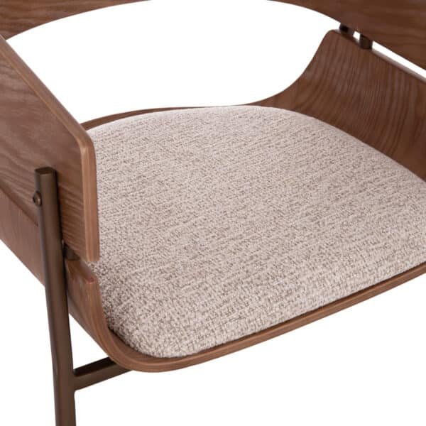 ΠΟΛΥΘΡΟΝΑ KRILL HM18254.01 PLYWOOD ΣΕ WHITEWASH--ΜΕΤΑΛΛΟ ΣΕ ΧΑΛΚΙΝΟ 55,5x55x72Υεκ. - Image 8