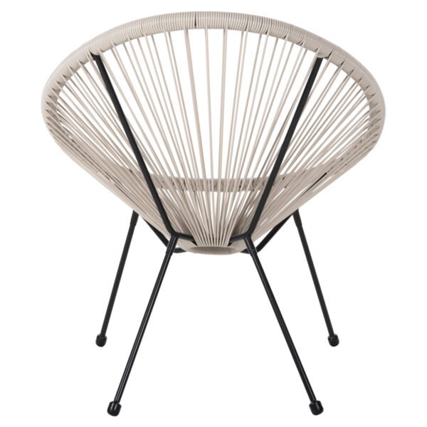 ΠΟΛΥΘΡΟΝΑ HM5872.03 ΤΥΠΟΥ ΦΩΛΙΑ ΜΕΤΑΛ. ACAPULCO ΜΑΥΡΗ-ΕΚΡΟΥ ΣΥΝΘ. RATTAN 71x72x80Υεκ - Image 6