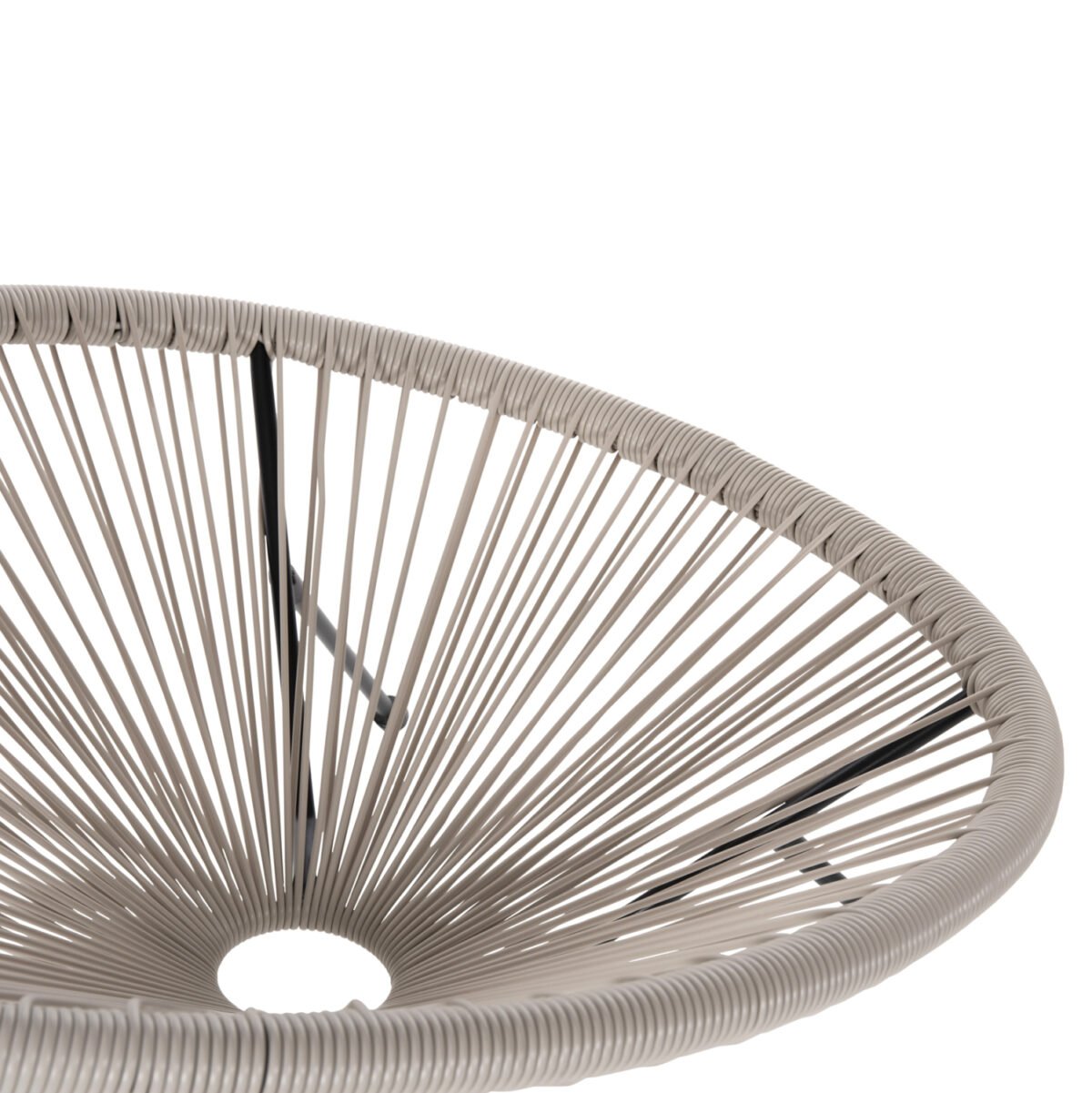 ΠΟΛΥΘΡΟΝΑ HM5872.03 ΤΥΠΟΥ ΦΩΛΙΑ ΜΕΤΑΛ. ACAPULCO ΜΑΥΡΗ-ΕΚΡΟΥ ΣΥΝΘ. RATTAN 71x72x80Υεκ - Image 8