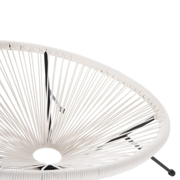 ΠΟΛΥΘΡΟΝΑ HM5872.12 ΤΥΠΟΥ ΦΩΛΙΑ ΜΕΤΑΛ. ACAPULCO ΜΑΥΡΗ-ΛΕΥΚΟ ΣΥΝΘ.RATTAN 71x72x80Υεκ - Image 7