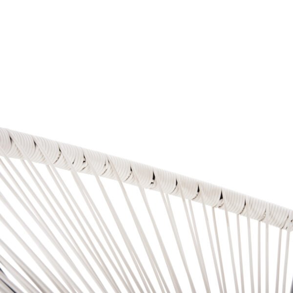 ΠΟΛΥΘΡΟΝΑ HM5872.12 ΤΥΠΟΥ ΦΩΛΙΑ ΜΕΤΑΛ. ACAPULCO ΜΑΥΡΗ-ΛΕΥΚΟ ΣΥΝΘ.RATTAN 71x72x80Υεκ - Image 8