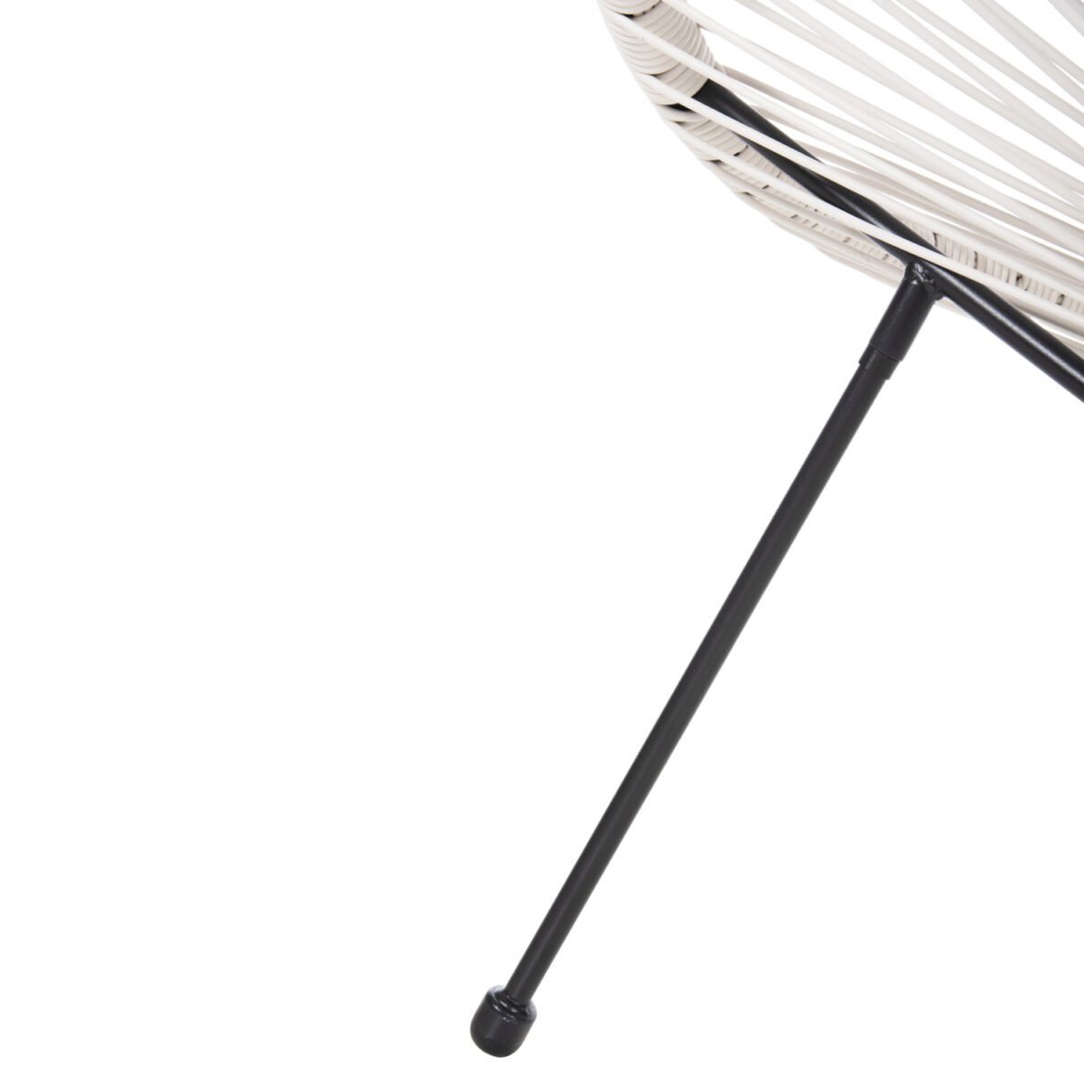 ΠΟΛΥΘΡΟΝΑ HM5872.12 ΤΥΠΟΥ ΦΩΛΙΑ ΜΕΤΑΛ. ACAPULCO ΜΑΥΡΗ-ΛΕΥΚΟ ΣΥΝΘ.RATTAN 71x72x80Υεκ - Image 10