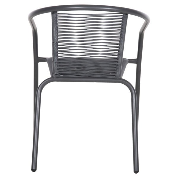 ΠΟΛΥΘΡΟΝΑ SWIFTER HM5969.01 ΜΕΤΑΛΛΟ ΓΚΡΙ-ΣΥΝΘ. RATTAN ΓΚΡΙ 54x61x75Υεκ. - Image 6