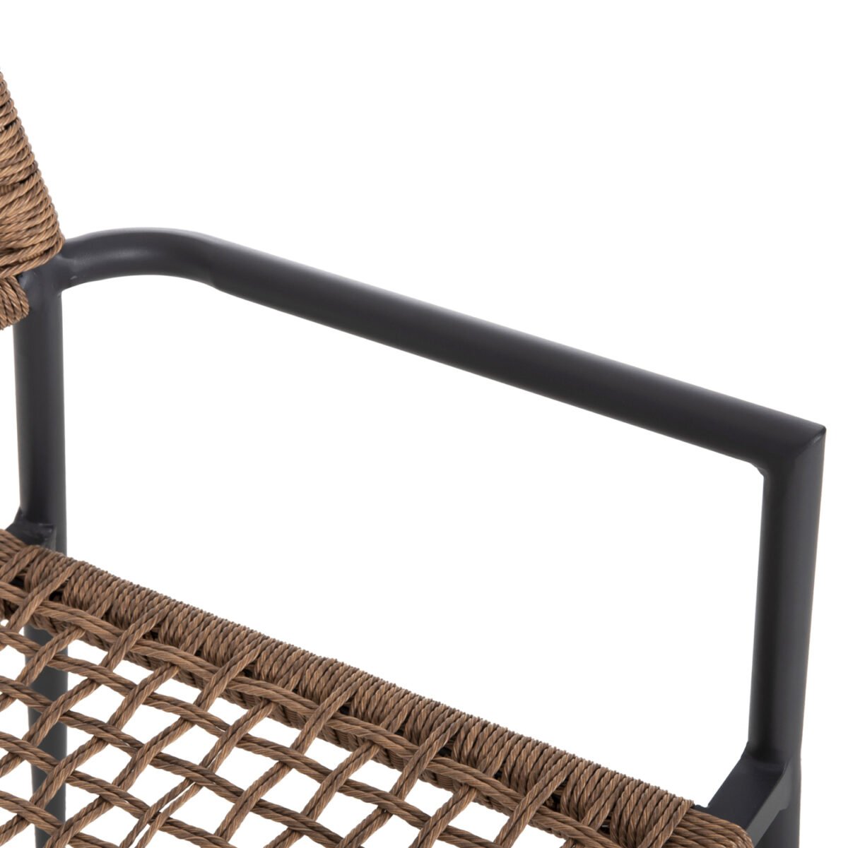 ΠΟΛΥΘΡΟΝΑ TRILAN HM6044.03 ΑΛΟΥΜΙΝΙΟ ΑΝΘΡΑΚΙ ΜΕ ΣΥΝΘΕΤΙΚΟ RATTAN ΦΥΣΙΚΟ 57x59x85Υεκ. - Image 8