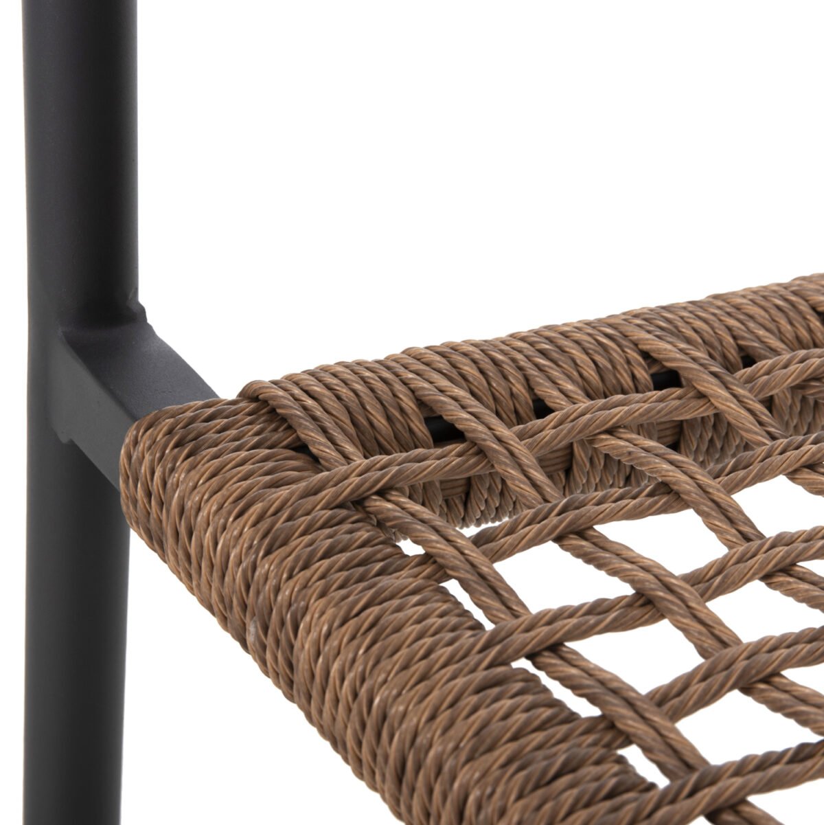 ΠΟΛΥΘΡΟΝΑ TRILAN HM6044.03 ΑΛΟΥΜΙΝΙΟ ΑΝΘΡΑΚΙ ΜΕ ΣΥΝΘΕΤΙΚΟ RATTAN ΦΥΣΙΚΟ 57x59x85Υεκ. - Image 9