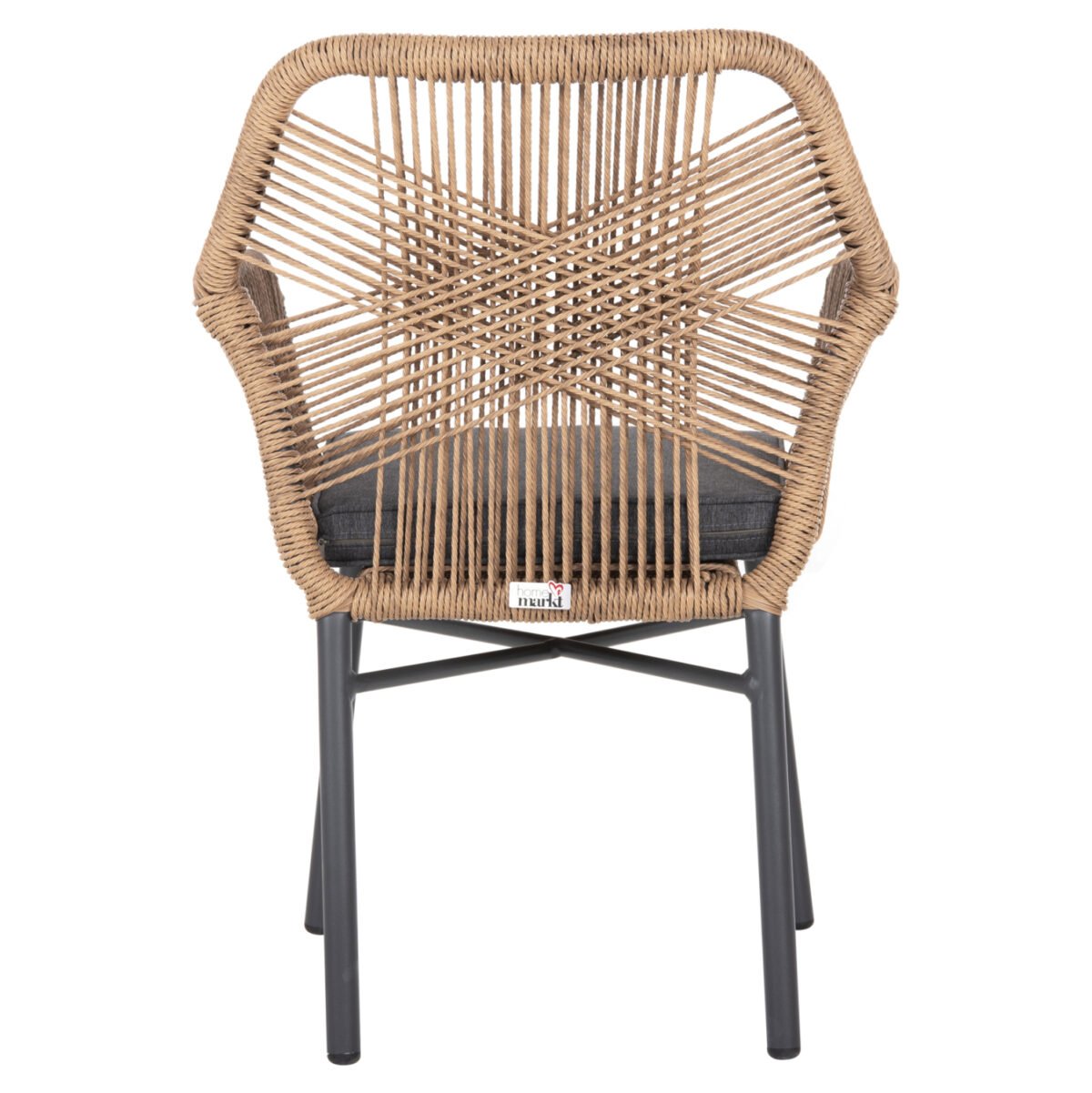 ΠΟΛΥΘΡΟΝΑ TOPIN HM6048.03 ΑΛΟΥΜΙΝΙΟ ΑΝΘΡΑΚΙ-P.E. RATTAN ΜΠΕΖ-ΜΑΞΙΛΑΡΙ ΑΝΘΡΑΚΙ - Image 6