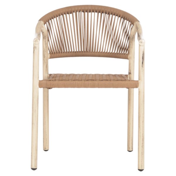 ΠΟΛΥΘΡΟΝΑ KERLY HM6050.01 ΑΛΟΥΜΙΝΙΟ ΧΡΩΜΑ ΔΡΥΟΣ-ΧΑΛΚΙΝΟ ΣΥΝΘΕΤΙΚΟ RATTAN 54x58,5x76Υ - Image 3