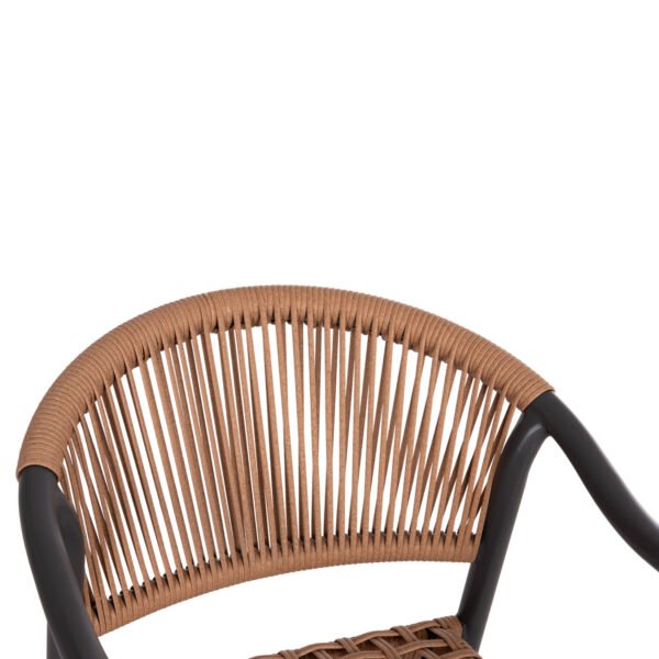 ΠΟΛΥΘΡΟΝΑ KERLY HM6050.10 ΑΛΟΥΜΙΝΙΟ ΣΚΟΥΡΟ ΓΚΡΙ--ΜΠΕΖ ΣΥΝΘΕΤΙΚΟ RATTAN 54x58,5x76Υεκ - Image 7