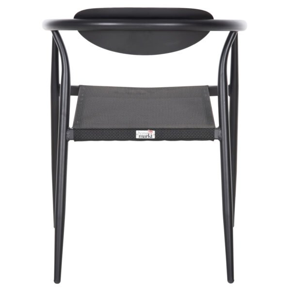 ΠΟΛΥΘΡΟΝΑ SERLY HM6052.02 ΑΛΟΥΜΙΝΙΟ ΜΑΥΡΟ-TEXTILENE ΜΑΥΡΟ 56x61x74,5Yεκ - Image 6