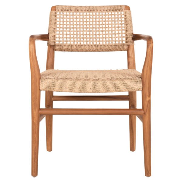 ΠΟΛΥΘΡΟΝΑ ROSCO HM6132 ΞΥΛΟ ΤΕΑΚ ΦΥΣΙΚΟ-ΣΧΟΙΝΙ VIRO ΜΠΕΖ 56x54,5x78Υεκ. - Image 3