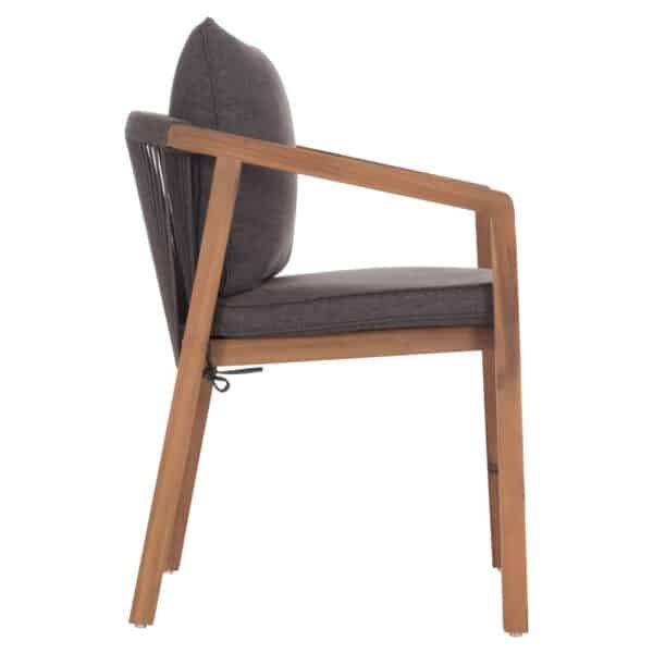 ΠΟΛΥΘΡΟΝΑ CONTREL HM6244.02 ΞΥΛΟ ΑΚΑΚΙΑΣ ΦΥΣΙΚΟ-ΣΧΟΙΝΙ & ΜΑΞΙΛΑΡΙΑ ΓΚΡΙ 58x60x74Υεκ. - Image 4