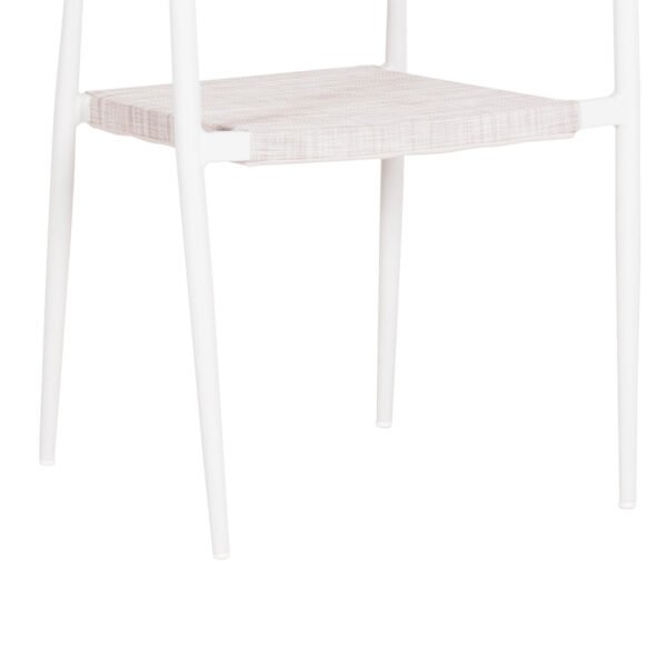 ΠΟΛΥΘΡΟΝΑ BERG HM6284.01 ΑΛΟΥΜΙΝΙΟ & TEXTILENE ΛΕΥΚΟ--P.E.TWISTED RATTAN 55x56x79Υεκ - Image 9