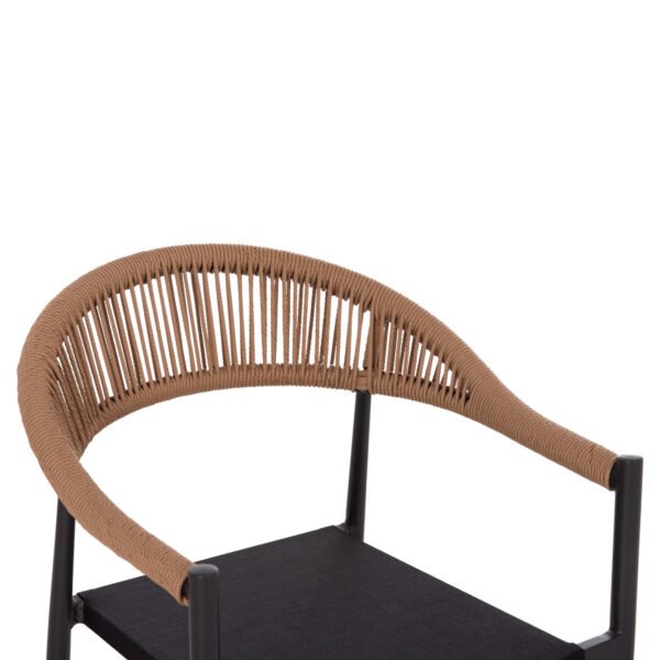 ΠΟΛΥΘΡΟΝΑ BERG HM6284.02 ΑΛΟΥΜΙΝΙΟ & TEXTILENE ΣΚΟΥΡΟ ΓΚΡΙ--P.E.TWISTED RATTAN 55x56x79Υεκ - Image 7