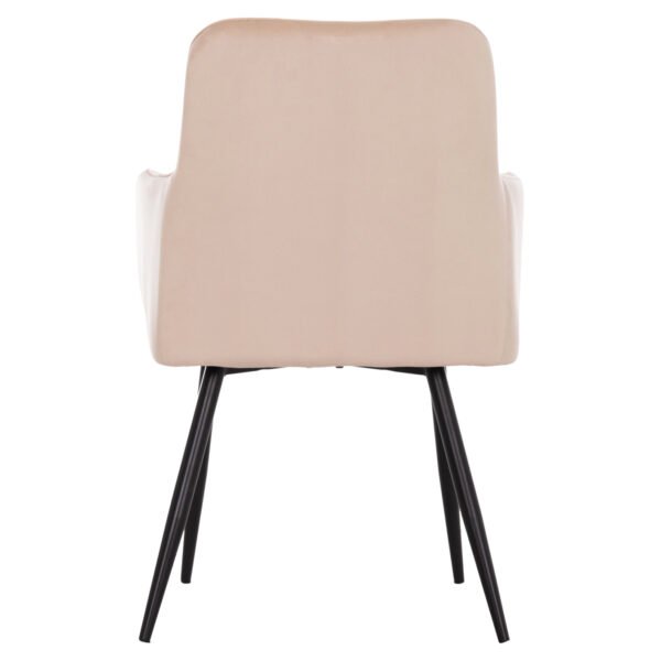 ΠΟΛΥΘΡΟΝΑ LATRELL HM8582.05 ΕΚΡΟΥ ΒΕΛΟΥΔΟ & ΜΑΥΡΑ ΜΕΤΑΛΛΙΚΑ ΠΟΔΙΑ 54x57x84Yεκ. - Image 6