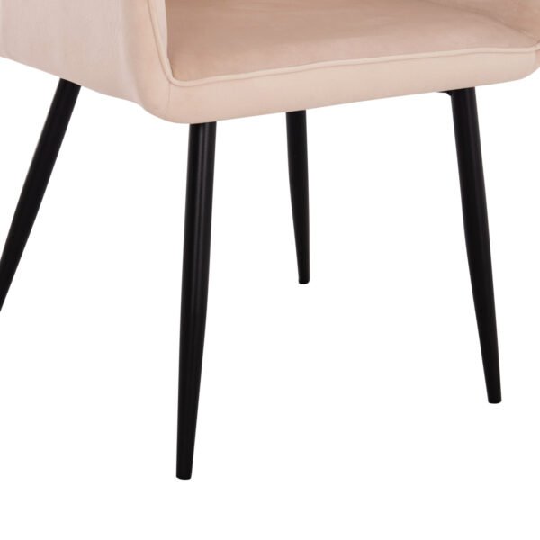 ΠΟΛΥΘΡΟΝΑ LATRELL HM8582.05 ΕΚΡΟΥ ΒΕΛΟΥΔΟ & ΜΑΥΡΑ ΜΕΤΑΛΛΙΚΑ ΠΟΔΙΑ 54x57x84Yεκ. - Image 9