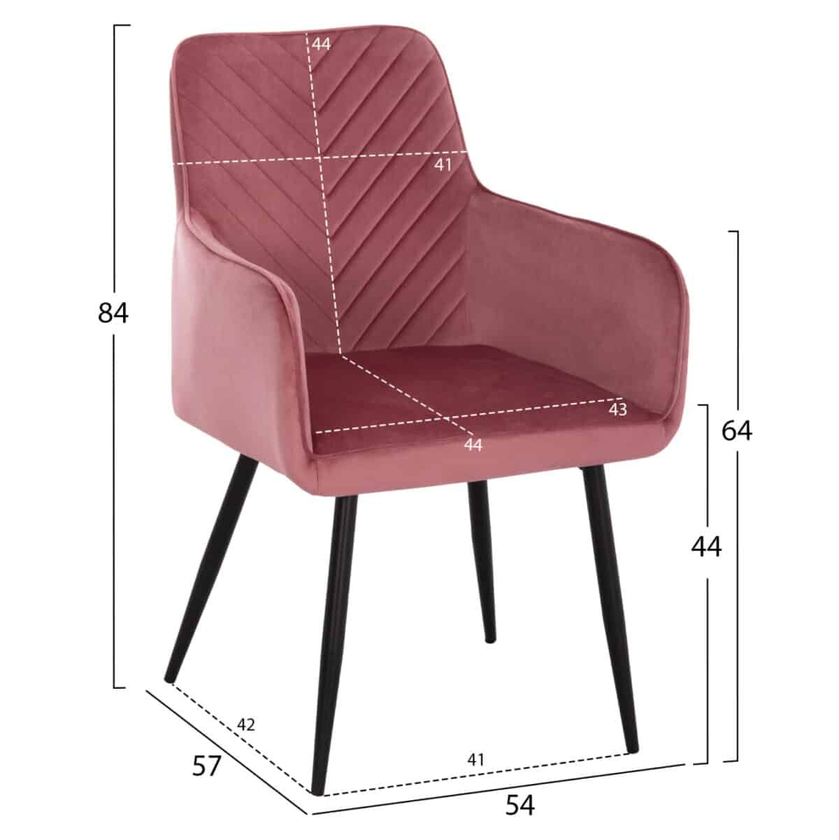 ΠΟΛΥΘΡΟΝΑ LATRELL HM8582.12 ΣΑΠΙΟ ΜΗΛΟ ΒΕΛΟΥΔΟ & ΜΑΥΡΑ ΜΕΤΑΛΛΙΚΑ ΠΟΔΙΑ 54x57x84Yεκ. - Image 2