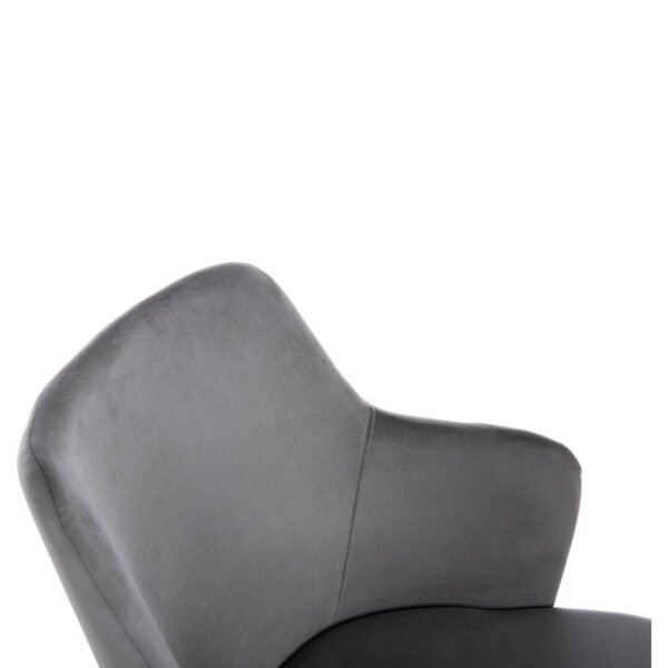 ΠΟΛΥΘΡΟΝΑ TRIANA HM9278.11 ΓΚΡΙ ΒΕΛΟΥΔΟ ΜΕ ΜΕΤΑΛΛΙΚΑ ΧΡΥΣΑ ΠΟΔΙΑ 54,5x60,5x85,5Υεκ. - Image 6