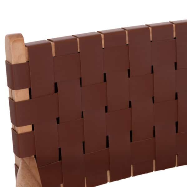 ΠΟΛΥΘΡΟΝΑ FELIPE HM9328.11 ΤΟΟΝ ΞΥΛΟ ΜΕ PU ΚΑΦΕ 61x59x86Y εκ. - Image 7