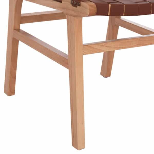 ΠΟΛΥΘΡΟΝΑ FELIPE HM9328.11 ΤΟΟΝ ΞΥΛΟ ΜΕ PU ΚΑΦΕ 61x59x86Y εκ. - Image 10