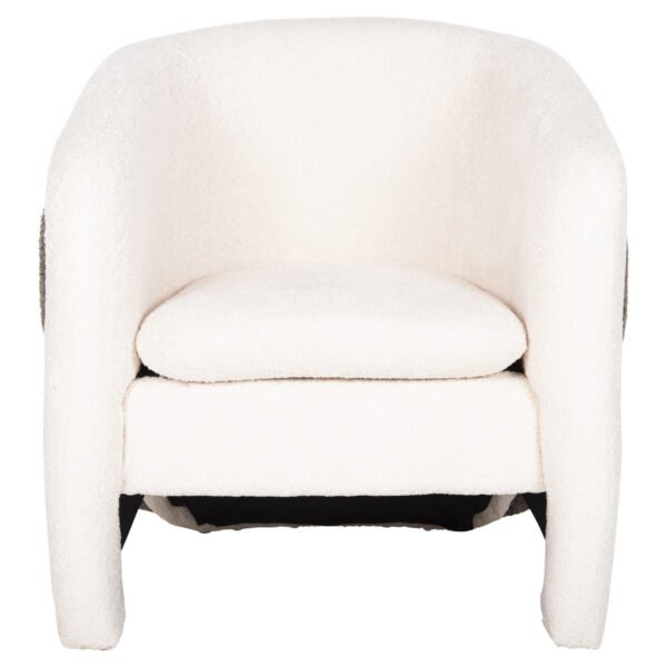 ΠΟΛΥΘΡΟΝΑ DOPER HM9590.06 ΜΠΟΥΚΛΕ ΥΦΑΣΜΑ ΛΕΥΚΟ-ΓΚΡΙ 68x72x76Υ εκ. - Image 3