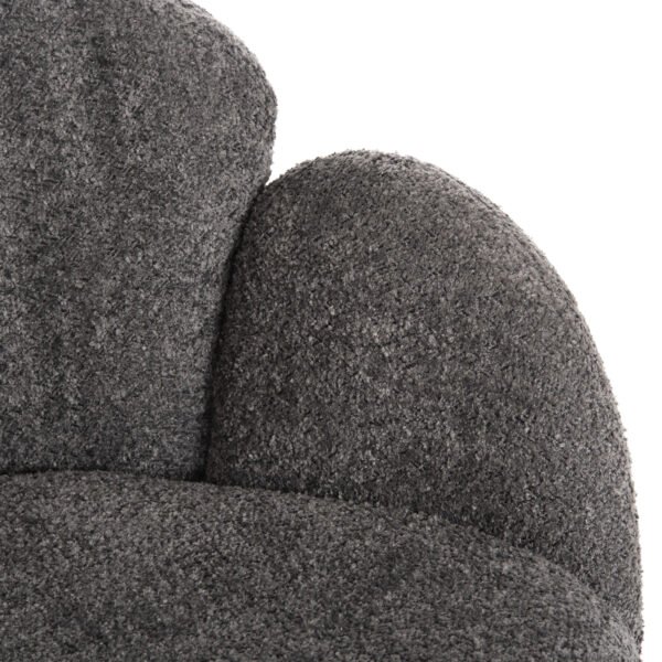 ΠΟΛΥΘΡΟΝΑ HARNIS HM9603.01 ΓΚΡΙ ΜΠΟΥΚΛΕ-ΜΑΥΡΑ ΜΕΤΑΛ.ΠΟΔΙΑ ΧΙΑΣΤΙ 59,5x64x77Υεκ - Image 8