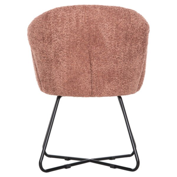 ΠΟΛΥΘΡΟΝΑ HARNIS HM9603.02 ΡΟΖ ΜΠΟΥΚΛΕ-ΜΑΥΡΑ ΜΕΤΑΛ.ΠΟΔΙΑ ΧΙΑΣΤΙ 59,5x64x77Υεκ - Image 6