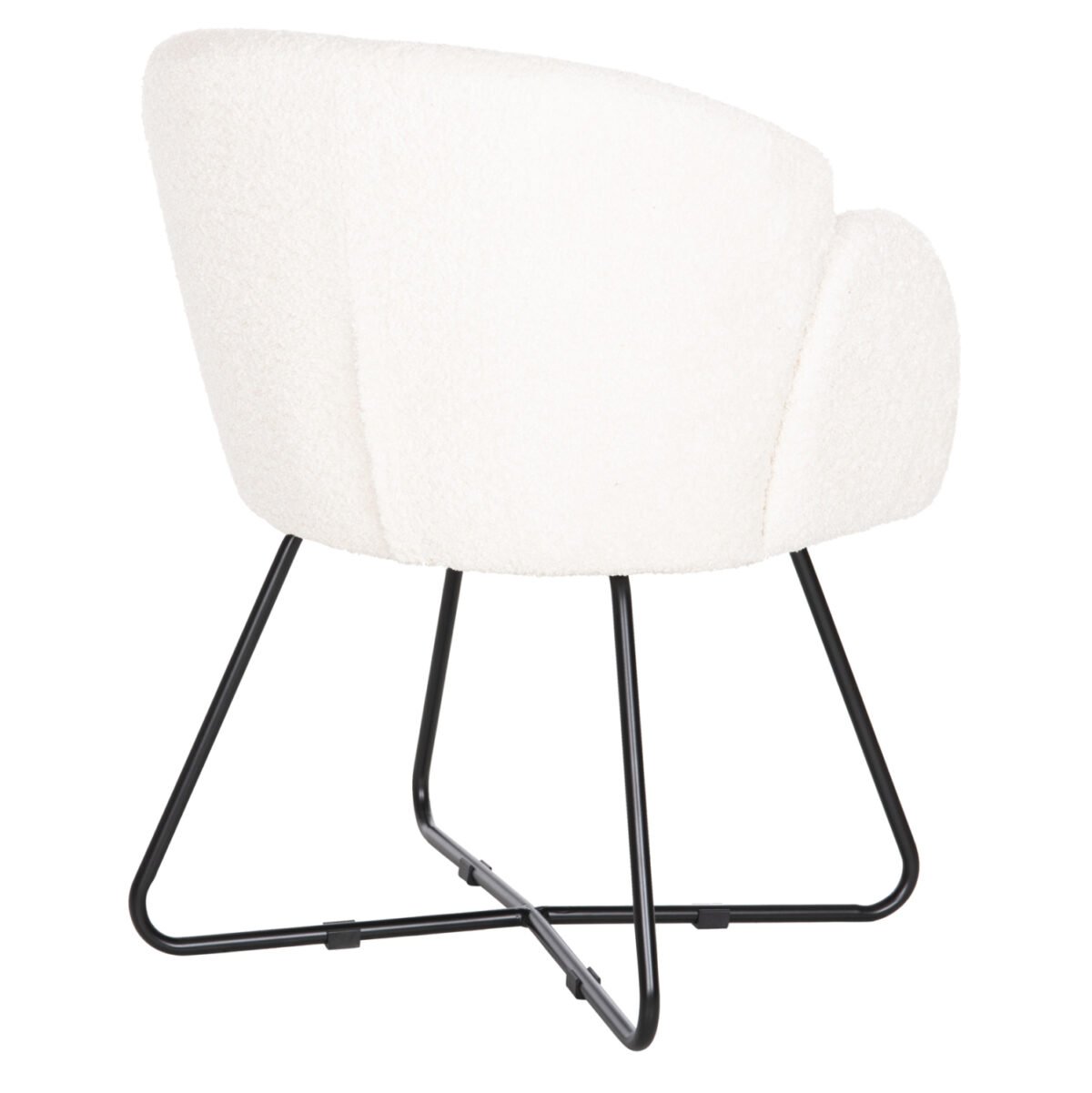 ΠΟΛΥΘΡΟΝΑ HARNIS HM9603.06 ΕΚΡΟΥ ΜΠΟΥΚΛΕ-ΜΑΥΡΑ ΜΕΤΑΛ.ΠΟΔΙΑ ΧΙΑΣΤΙ 59,5x64x77Υεκ - Image 5