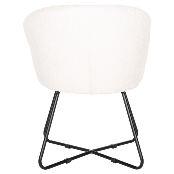 ΠΟΛΥΘΡΟΝΑ HARNIS HM9603.06 ΕΚΡΟΥ ΜΠΟΥΚΛΕ-ΜΑΥΡΑ ΜΕΤΑΛ.ΠΟΔΙΑ ΧΙΑΣΤΙ 59,5x64x77Υεκ - Image 6