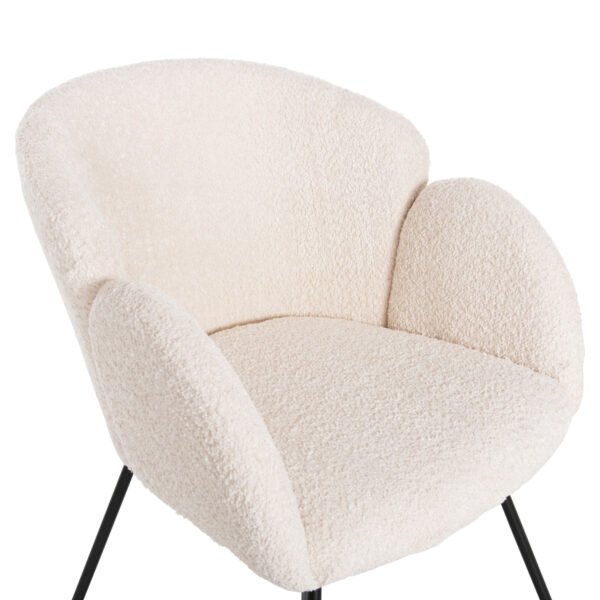 ΠΟΛΥΘΡΟΝΑ HARNIS HM9603.06 ΕΚΡΟΥ ΜΠΟΥΚΛΕ-ΜΑΥΡΑ ΜΕΤΑΛ.ΠΟΔΙΑ ΧΙΑΣΤΙ 59,5x64x77Υεκ - Image 7