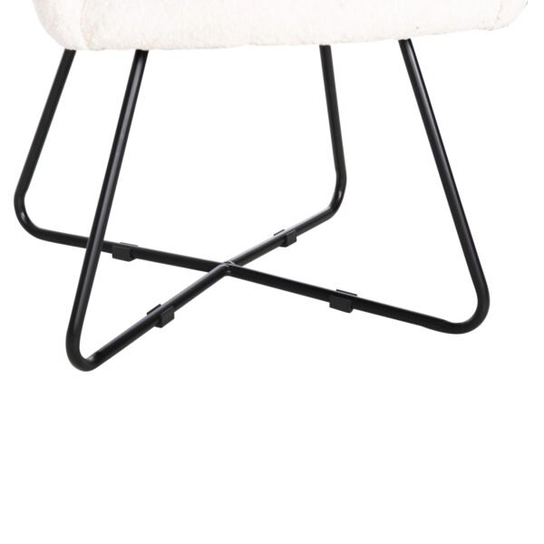 ΠΟΛΥΘΡΟΝΑ HARNIS HM9603.06 ΕΚΡΟΥ ΜΠΟΥΚΛΕ-ΜΑΥΡΑ ΜΕΤΑΛ.ΠΟΔΙΑ ΧΙΑΣΤΙ 59,5x64x77Υεκ - Image 9