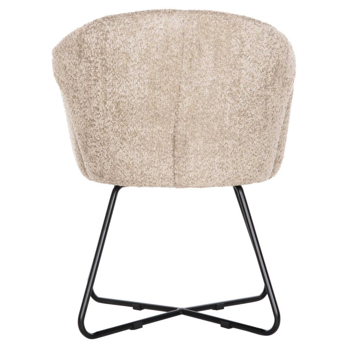 ΠΟΛΥΘΡΟΝΑ HARNIS HM9603.08 ΜΠΕΖ ΜΠΟΥΚΛΕ-ΜΑΥΡΑ ΜΕΤΑΛ.ΠΟΔΙΑ ΧΙΑΣΤΙ 59,5x64x77Υεκ - Image 6