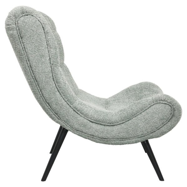 ΠΟΛΥΘΡΟΝΑ BRYM HM9605.05 ΦΥΣΤΙΚΙ ΜΠΟΥΚΛΕ ΥΦΑΣΜΑ-ΜΑΥΡΑ ΞΥΛΙΝΑ ΠΟΔΙΑ 97x80x100Υ εκ. - Image 3