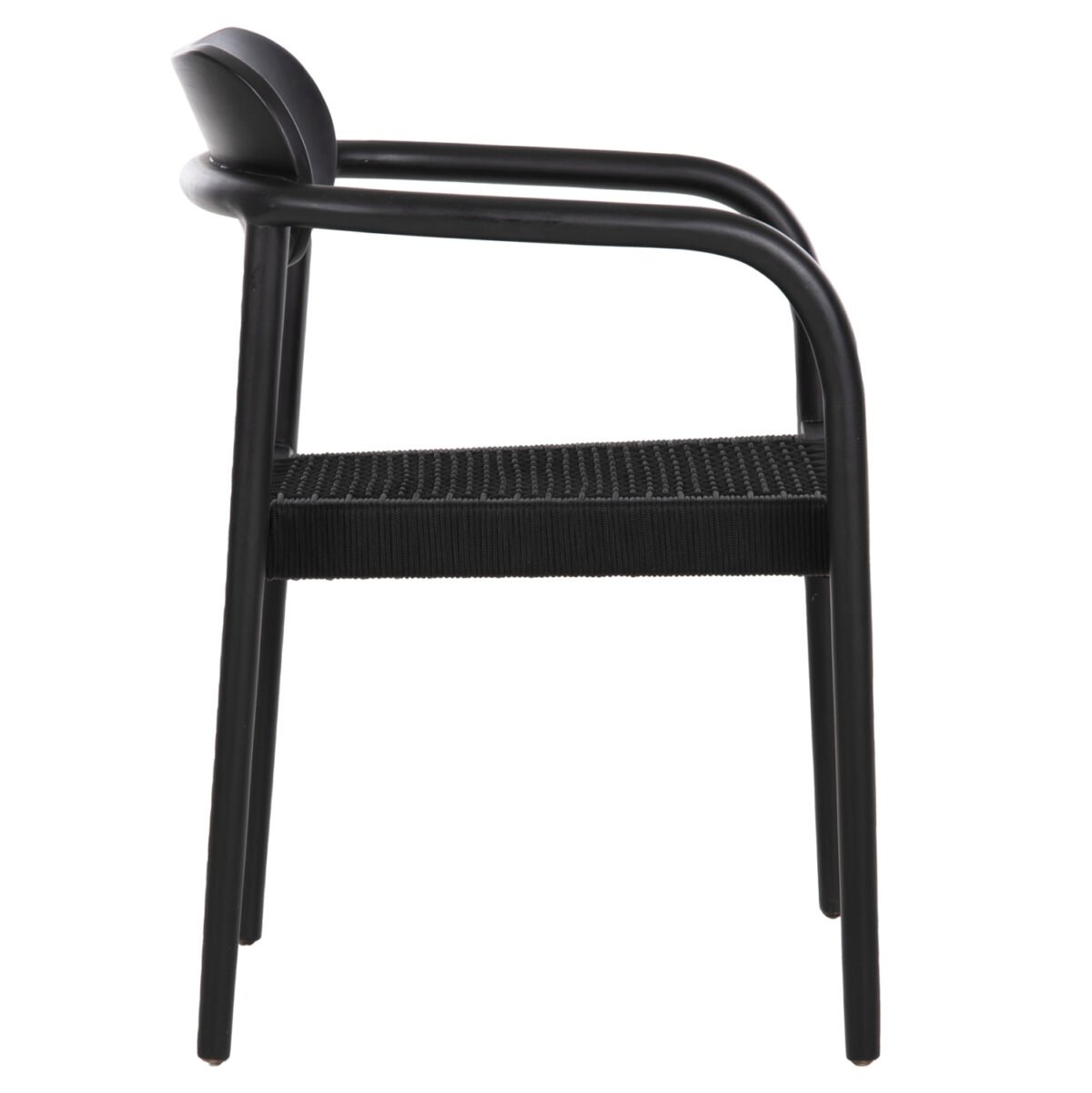 ΠΟΛΥΘΡΟΝΑ OSLO HM9636.12 ΞΥΛΟ TEAK ΜΑΥΡΟ & ΜΑΥΡΟ ΣΧΟΙΝΙ 55x54x80Yεκ. - Image 4