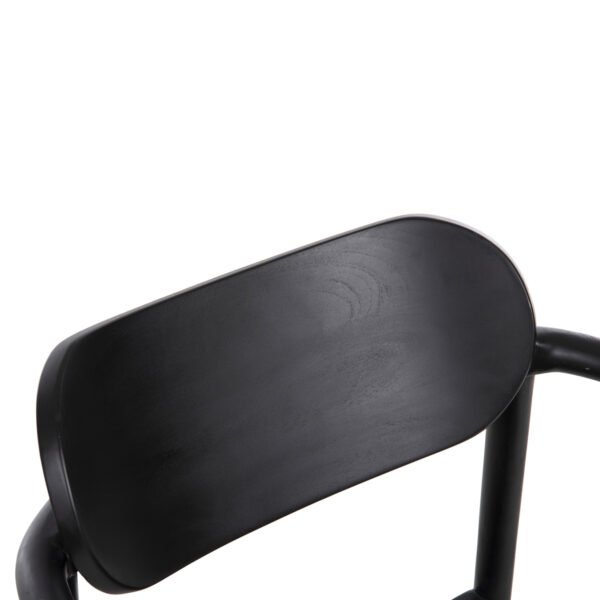 ΠΟΛΥΘΡΟΝΑ OSLO HM9636.12 ΞΥΛΟ TEAK ΜΑΥΡΟ & ΜΑΥΡΟ ΣΧΟΙΝΙ 55x54x80Yεκ. - Image 8