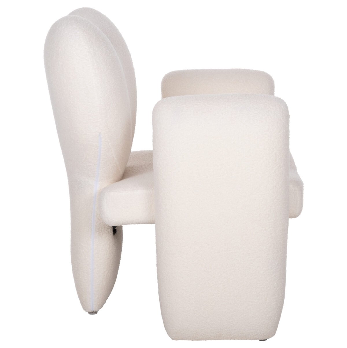 ΠΟΛΥΘΡΟΝΑ HARTT HM9777.05 ΛΕΥΚΟ TEDDY ΥΦΑΣΜΑ 84x74x87Yεκ. - Image 4