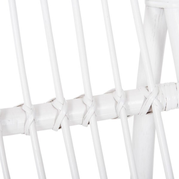 ΠΟΛΥΘΡΟΝΑ GRINN HM9815.03 ΡΑΒΔΟΙ RATTAN ΣΕ ΛΕΥΚΟ 56,5x73,5x79,5Υ εκ. - Image 9