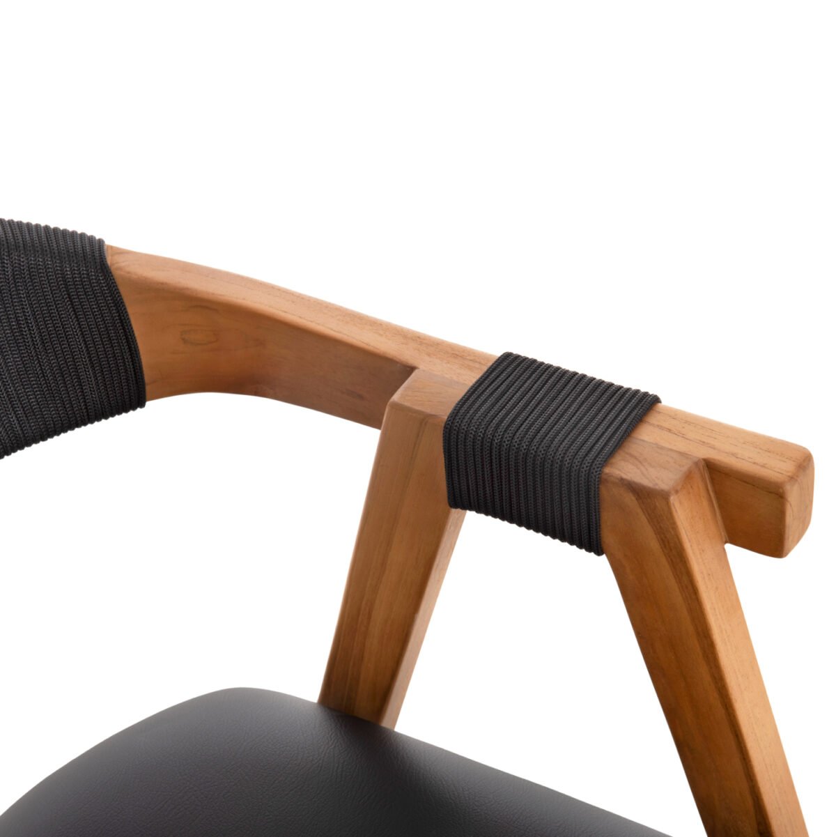 ΠΟΛΥΘΡΟΝΑ RIMINI HM9867.02 ΞΥΛΟ TEAK ΦΥΣΙΚΟ-ΜΑΥΡΟ ΣΧΟΙΝΙ & PU ΚΑΘΙΣΜΑ 60x61x76Υεκ. - Image 8